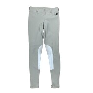 Kerrits Microcord Riding Breeches Sz S Beige Knee Patches Equestrian Leggings‎